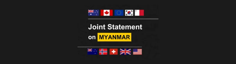 Joint Statement on the Ongoing Conflict in Myanmar