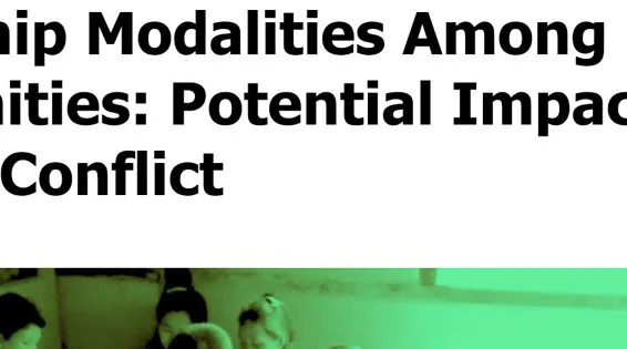 Leadership Modalities Among Kachin Communities: Potential Impact Upon Peace & Conflict