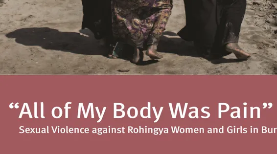 “All of My Body Was Pain” Sexual Violence against Rohingya Women and Girls in Burma