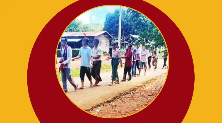 ဖယ်ခုံဒေသခံ ၂၀ ကို စစ်ကောင်စီတပ် ကြိုးတုပ်ဖမ်းဆီး