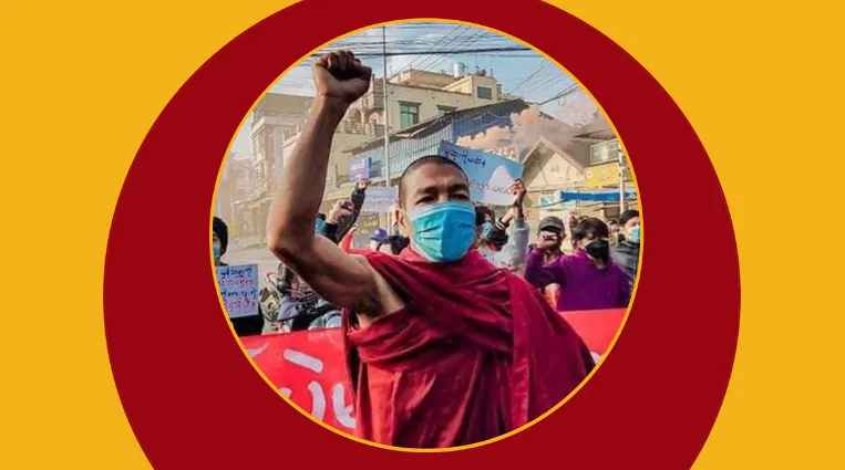 လွန်ခဲ့သည့် သုံးလက အဖမ်းခံရသော မန္တလေးဆန္ဒပြရဟန်း ပျောက်ဆုံးနေ