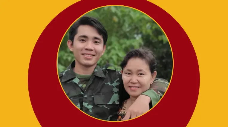 “အမေရောက်လာလို့ အားရှိတယ်”ဆိုတဲ့ ပီဒီအက်ဖ်သား၊ သားရဲ့စခန်းမှာ ဟင်းချက်ကူတဲ့ မိခင်
