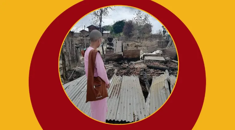 စစ်မီးအပူကြောင့်အေးချမ်းမှုကိုစွန့်ခဲ့သူ