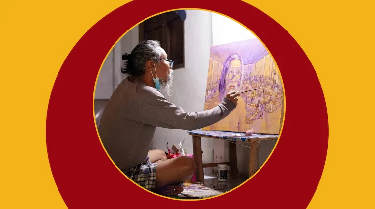 A Myanmar artist finds freedom behind bars—by portraying prisoners’ oppression